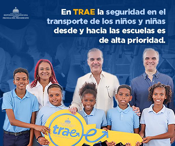 Lanzamiento del Sistema de Transporte Estudiantil TRAE en Samaná