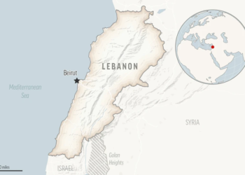 Mapa del libano
