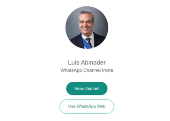 Canal oficial de whatsapp de luis abinader