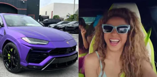 Shakira anunció que regalará su lujoso lamborghini a uno de sus fans