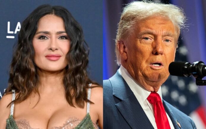 Salma hayek revela detalles del romance con trump