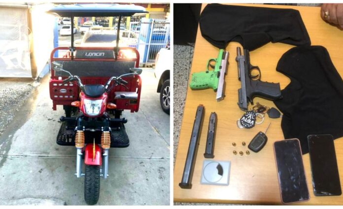 Tres detenidos en Santiago tras ser sorprendidos robando una motocicleta