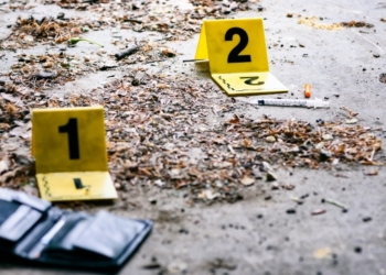 pruebas en el lugar del crimen