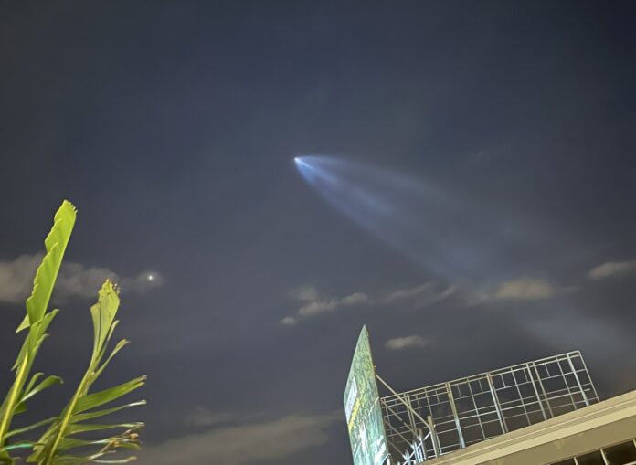 Impresionante avistamiento: Lanzamiento de SpaceX ilumina el cielo sobre República Dominicana