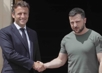 Macron asegura a zelenski apoyo para que ucrania lidere negociacion focus min0. 08 0. 44 896 504