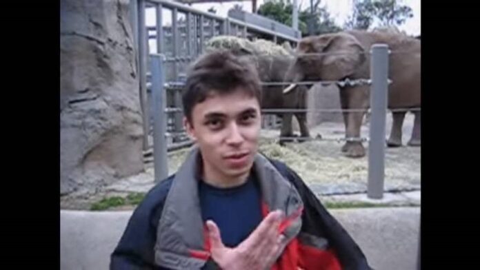 un elefante en el zoo pimer video de youtube con millones de vistas focus min0.04 0.16 896 504