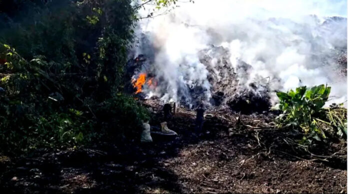 Comunidades de Bonao afectadas por incendio en vertedero