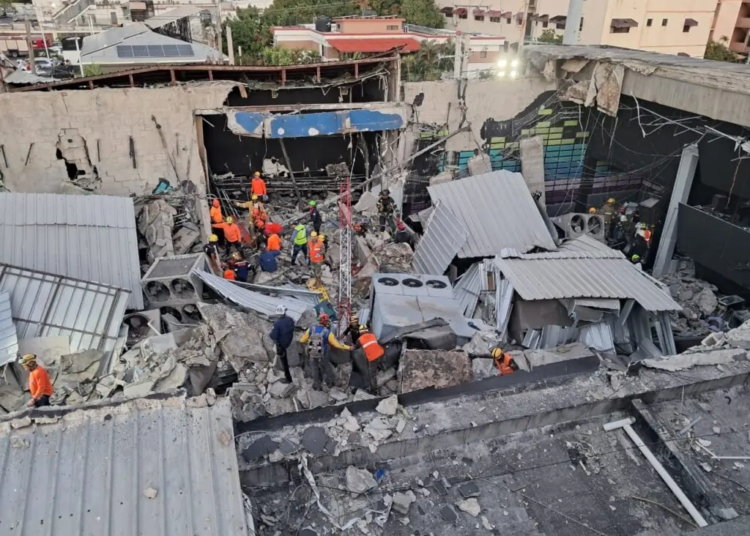 Vista panorámica de cómo quedó la discoteca Jet Set.