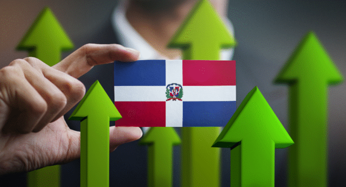 Gráfico o imagen abstracta representando la simplificación de procesos empresariales o la inversión extranjera en la República Dominicana.