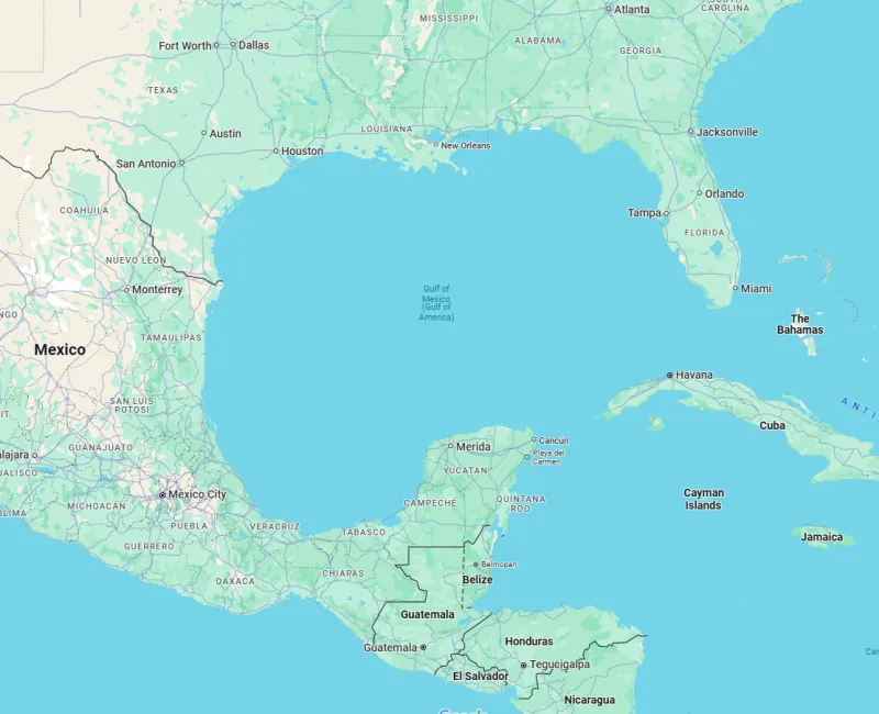 México demanda a google por renombrar parte del golfo de méxico como ‘golfo de américa’
