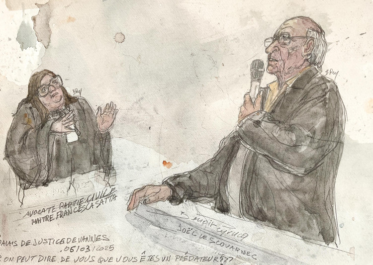 "Imagen de un juzgado o silueta de una figura judicial, representando la condena del cirujano francés.