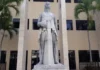 Edificio antiguo de la Suprema Corte de Justicia o Palacio de Justicia en Santo Domingo