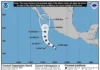 La Depresión Tropical Uno-E se forma en el Pacífico, el primer ciclón de 2025, provocando lluvias intensas y oleaje elevado en el centro y occidente de México.