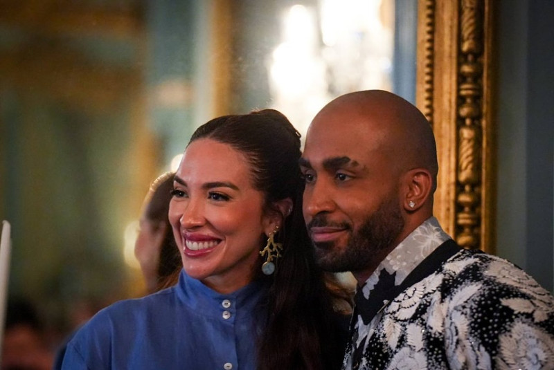 Gobernadora de Puerto Rico recibe a "Caramelo" 1 Los dominicanos Gabi Desangles y Caramelo en La Fortaleza en Puerto RicoInstagram