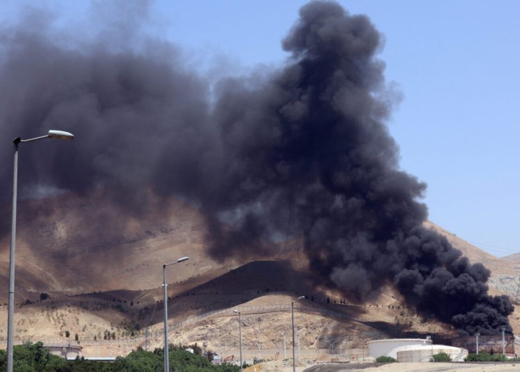 Smoke billows for the second day from the shahran oil depot, northwest of tehran, on june 16, 2025. Iran unleashed a barrage of missile strikes on israeli cities early on june 16, after israel struck military targets deep inside iran, with both sides threatening further devastation. (photo by afp)