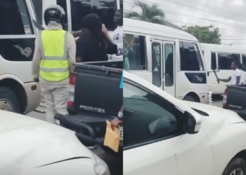 Pánico en la vía: choferes de guaguas se enfrentan con machetes por pasajeros