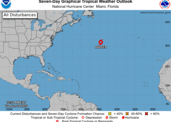 Se forma la tormenta tropical andrea en el atlántico, pero se espera su disipación rápida