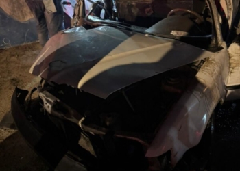 Vehículos involucrados en el trágico accidente que cobró la vida de una madre y su hijo en la carretera higüey-san rafael del yuma.