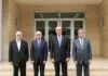 El presidente Luis Abinader junto a los expresidentes Hipólito Mejía, Leonel Fernández y Danilo Medina en un diálogo sobre la crisis de Haití.