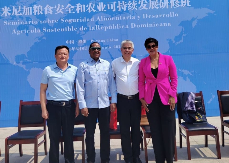 epresentación de seguridad alimentaria en República Dominicana con productos agrícolas y el logo de Comedores Económicos del Estado Dominicano (CEED).