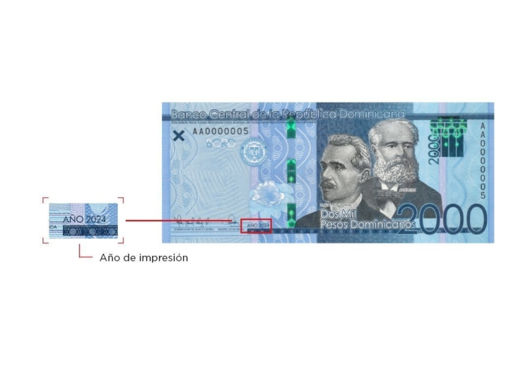 Banco central anuncia circulación de nuevos billetes rd$2,000 año 2024