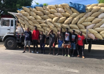 Detiene camión con haitianos indocumentados ocultos en paja de arroz en montecristi