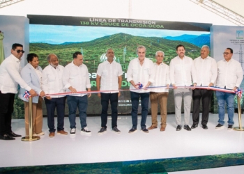 Abinader inaugura línea de alta tensión en san josé de ocoa