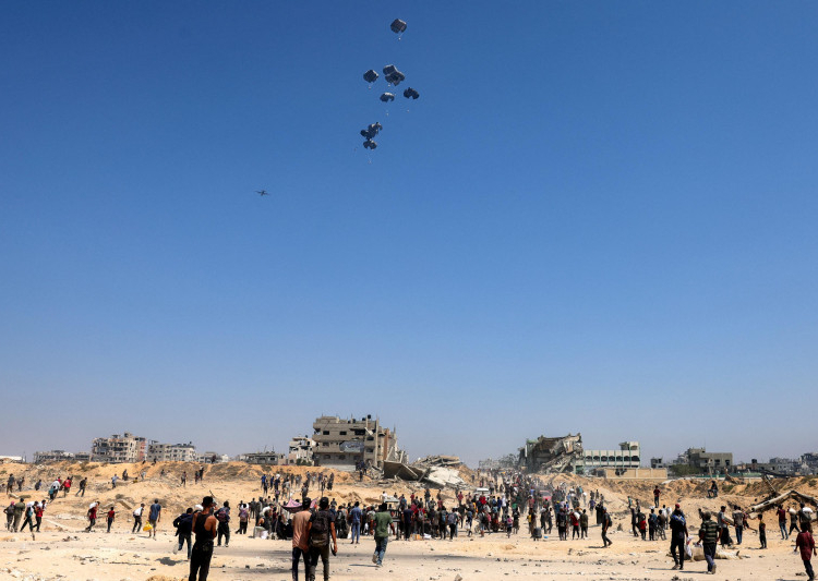 Bélgica se suma a los lanzamientos de ayuda humanitaria en gaza