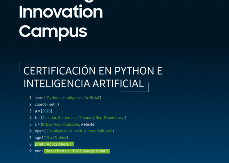 Samsung innovation campus abre 400 becas en python e inteligencia artificial