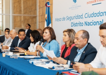 Alcaldía del dn, interior y policía y fiscalía continúan con mesa de seguridad en la capital