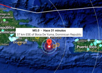 Fuerte temblor de magnitud 5. 0 sacude el este de la república dominicana
