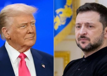 Una imagen combinada del presidente de estados unidos, donald trump, y su homólogo volodímir zelenski.