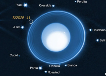 Telescopio james webb descubre una nueva luna de urano, elevando su cifra a 29