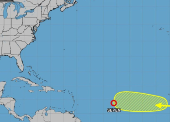Se forma la depresión tropical no. 7 en el atlántico; podría convertirse en tormenta