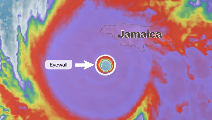 El ojo de melissa podría estar cambiando justo antes de tocar tierra