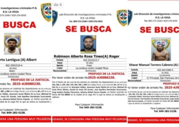 Dicrim la vega emite afiches de búsqueda para localizar a tres hombres prófugos de la justicia por hecho ocurrido el 17 de noviembre