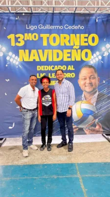 Leandro mieses recibe dedicatoria especial en el 13º torneo navideño de la liga guillermo cedeño