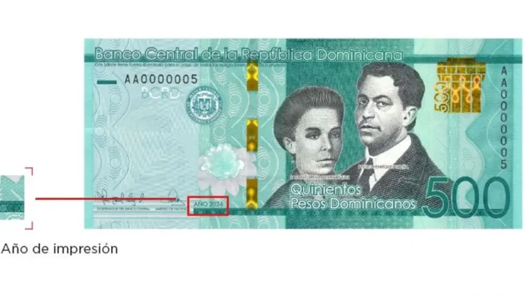 Banco central pone en circulación nuevos billetes de rd$500 año 2024