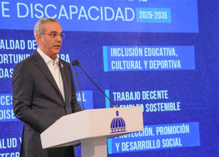 Abinader presenta plan nacional de discapacidad 2025-2035 para la inclusión de 478 mil personas
