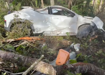 Hallan jeepeta abandonada tras accidente en autovía del nordeste