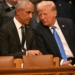 (FILES) Former US President Barack Obama speaks with President-elect Donald Trump before the State Funeral Service for former US President Jimmy Carter at the Washington National Cathedral in Washington, DC, on January 9, 2025. US President Donald Trump triggered outrage on February 6, 2026, after he posted a video depicting Barack Obama, the first Black president in American history, and his wife Michelle as monkeys. The White House said Friday that the post was made in error by a staff member, and has bee