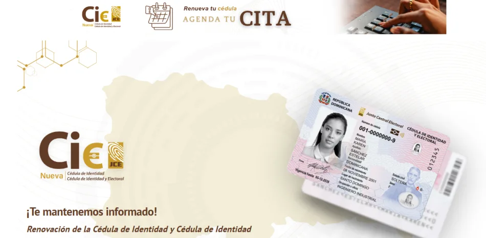 Jce inicia este domingo proceso masivo para la nueva cédula: habilitan citas nocturnas