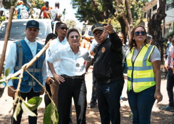 Carolina mejía coordina operativos de recuperación tras fuertes vientos en el dn