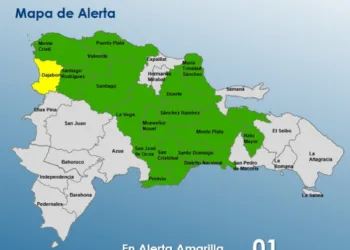 Coe coloca 16 provincias en alerta verde y a dajabón en amarilla por vaguada