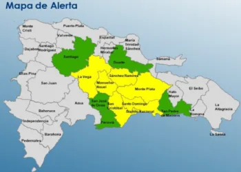 Coe eleva a 7 provincias en alerta amarilla y 5 en verde