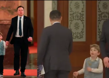 El hijo de elon musk roba miradas durante reunión de alto nivel en china junto a trump