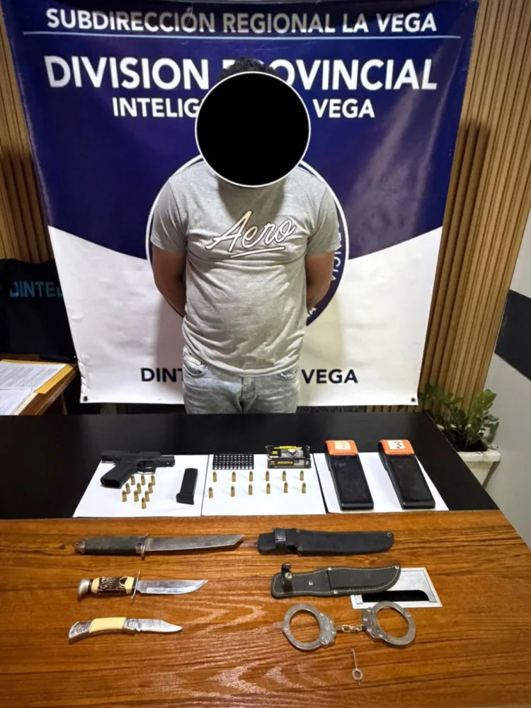 Ocupan arma ilegal, municiones y verifones en operativos en la vega