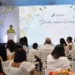 Durante el evento, palabras de la presidenta del voluntariado.