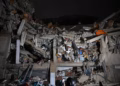 View of a collapsed building following an earthquake in caracas on june 24, 2026. Two earthquakes of magnitude 7. 2 and 7. 5 struck the same area of venezuela on the evening of june 24, causing buildings to collapse, according to the united states geological survey (usgs) and afp journalists. The quakes drove residents of the capital, caracas, into the streets. (photo by juan barreto / afp)