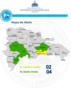 Coe eleva a alerta amarilla al gran santo domingo por fuertes aguaceros